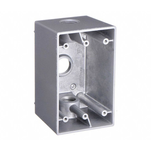 Electrical Outlet Box 1 Gang 3 Outlets